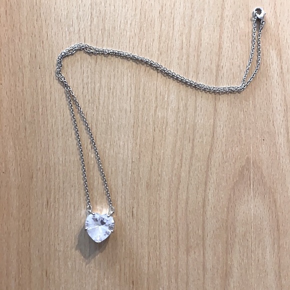The Bubble Heart white sapphire ❤️ 925 Pendant necklace - Picture 5 of 12